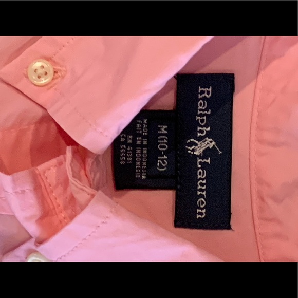Ralph Lauren Pink Button Down Long Sleeve Shirt - Picture 2 of 3